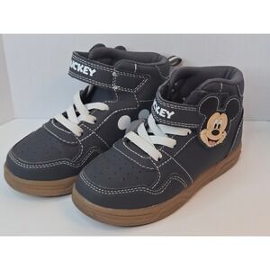 Disney Mickey Mouse Clubhouse Toddler Boys Navy High Top Sneakers Size 11 MED